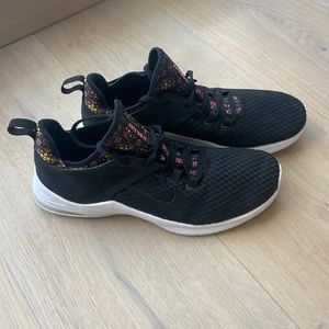 Nike Air Black and Print Sneakers Size 10